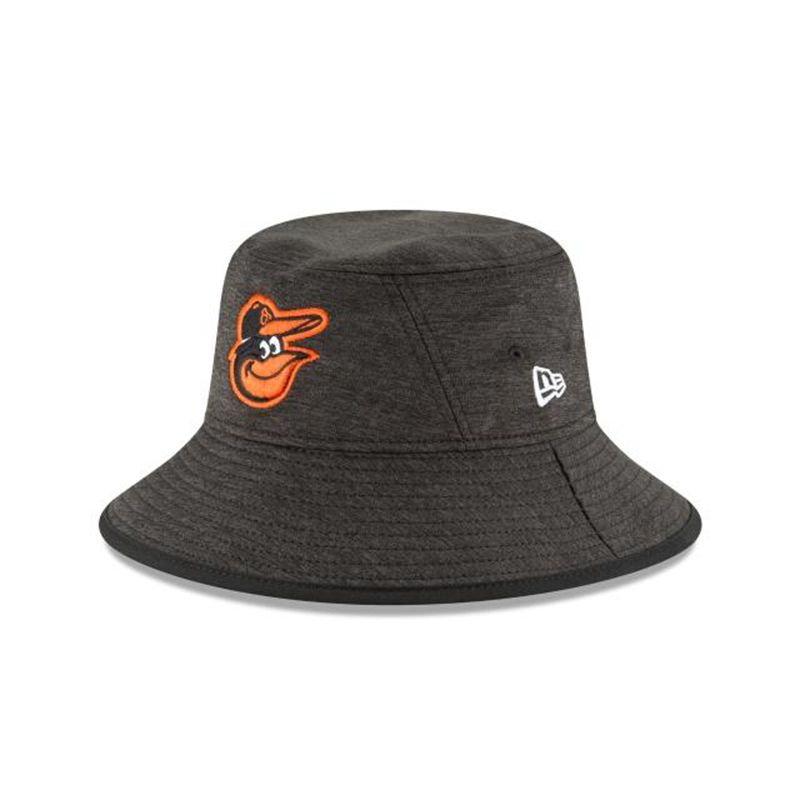 MLB Baltimore Orioles Shadowed Stretch (SBM4150) - Black New Era Bucket Hats